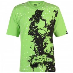 No Fear Core Graph T Shirt Mens Green/Rider