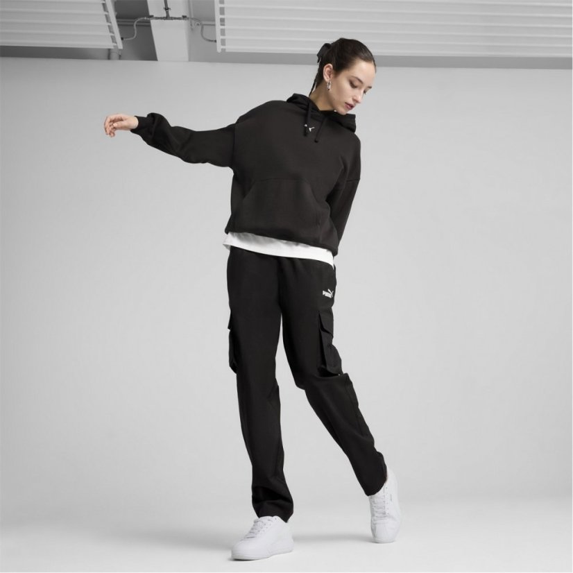 Puma Women's Essentials Oversized Hoodie Black