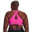 Under Armour Mid Crossback + Sports Bra Womens Rebel Pink