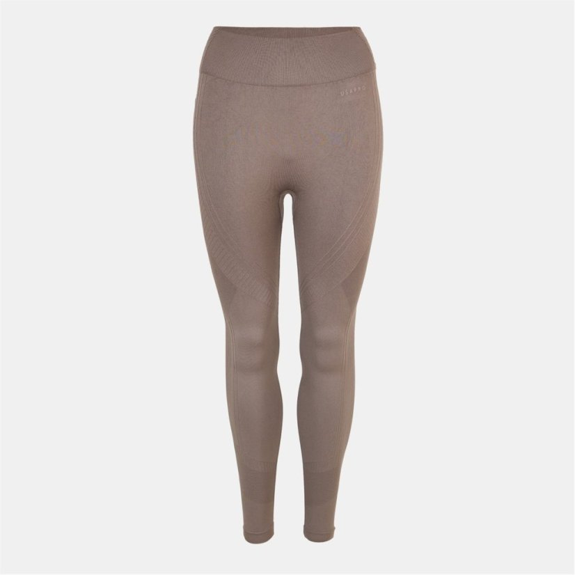 USA Pro Core High Rise Seamless Tights Womens Dusky Mocha
