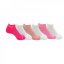 Everlast 6pk Trainer Sock Ladies Pink/White