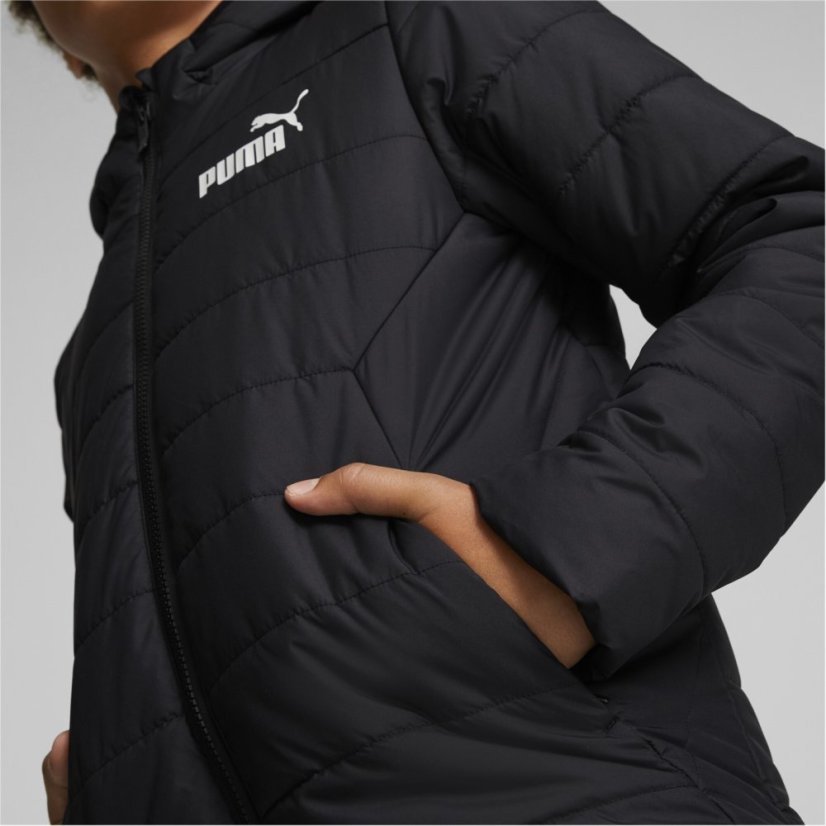 Puma Hooded Padded Jacket Black