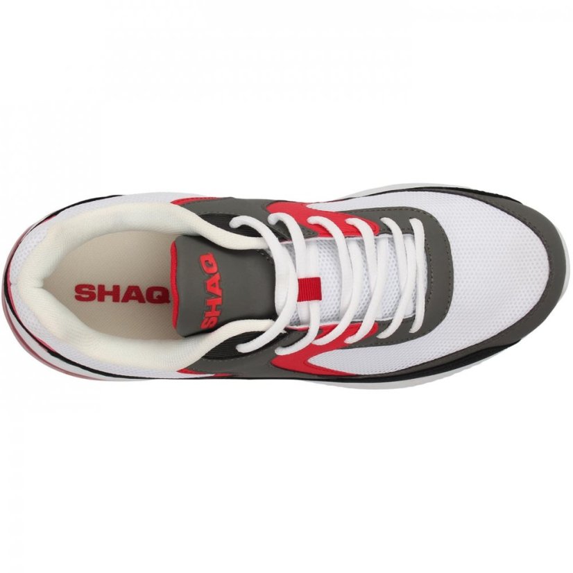SHAQ Armstrong Mens Basketball Trainers White/Red