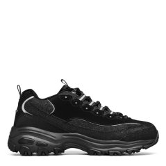 Skechers Women's Classic Low-Top Trainers Black/Black