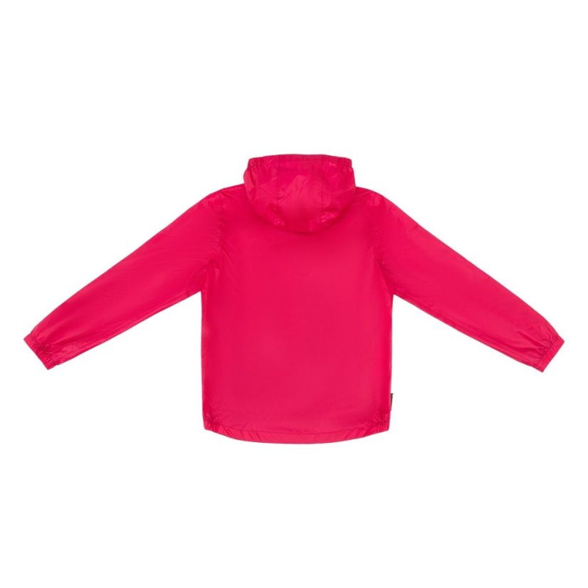 Gelert Unisex Kids Packaway Hooded Long Sleeve Waterproof Jacket Bright Rose
