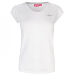 LA Gear V Neck dámské tričko White