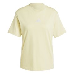 adidas Essentials 3 Stripe dámske tričko Powder Yellow