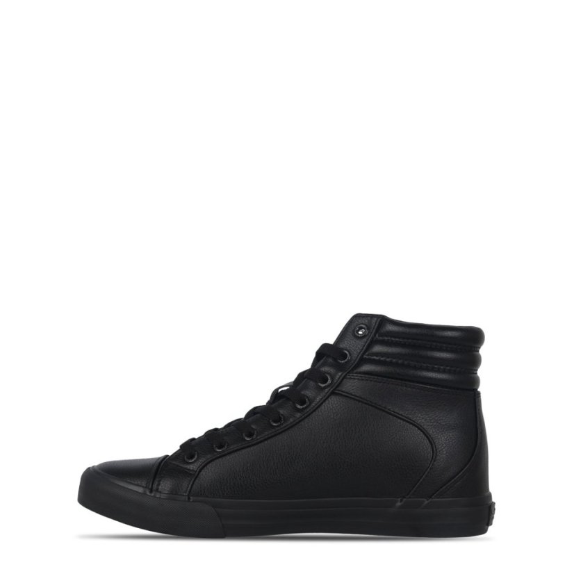 SoulCal Asti Hi Trainers Mens Black/Black
