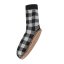 Firetrap Slppr Scks Sn53 Black Plaid