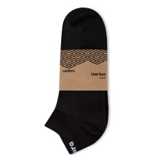 Umbro Liner Sock 3Pk 99 Black/White
