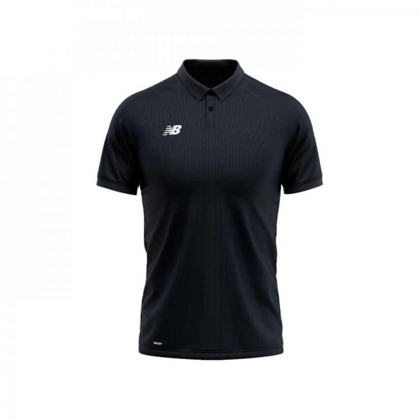 New Balance Unisex Kids' Short-Sleeve Performance Polo Shirt Black