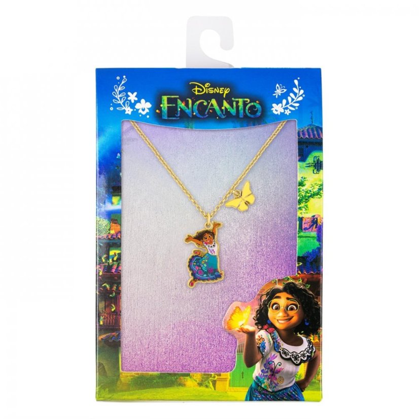 Disney Encanto Gold Mirabel and Butterfly Charm Necklace Gold