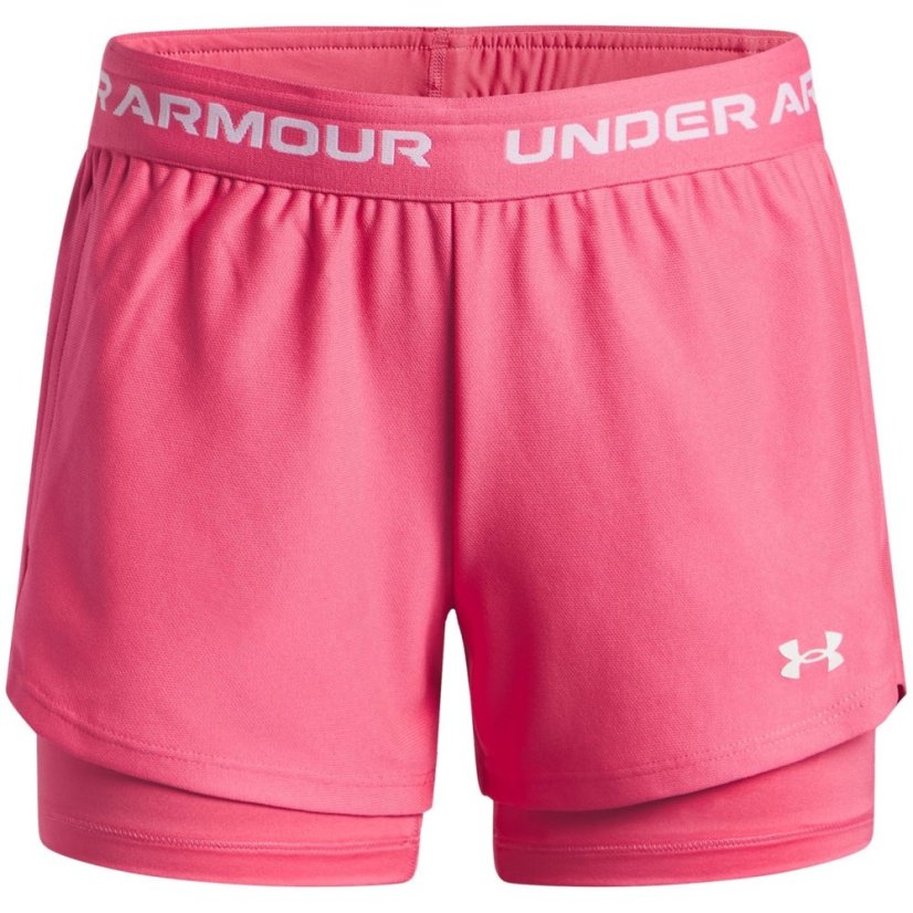 Under Armour Kids Tech™ Play Up Performance Gym Shorts Super Pink