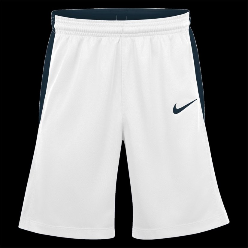 Nike Unisex Kids' Basketball Shorts White/Obsidian