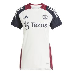 adidas Manchester United Training Shirt 2025 Womens Off White/Black