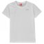 Slazenger Plain T Shirt Junior Boys White