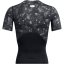 Under Armour Armour Ua Hg Prtd Ss Baselayer Top Mens Black/White