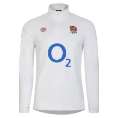 Umbro England Rugby Warm Up Layer Top 2023 2024 Juniors Brill Wh/Blue