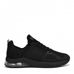 Kappa Affi Mens Air Bubble Knitted Trainers Black