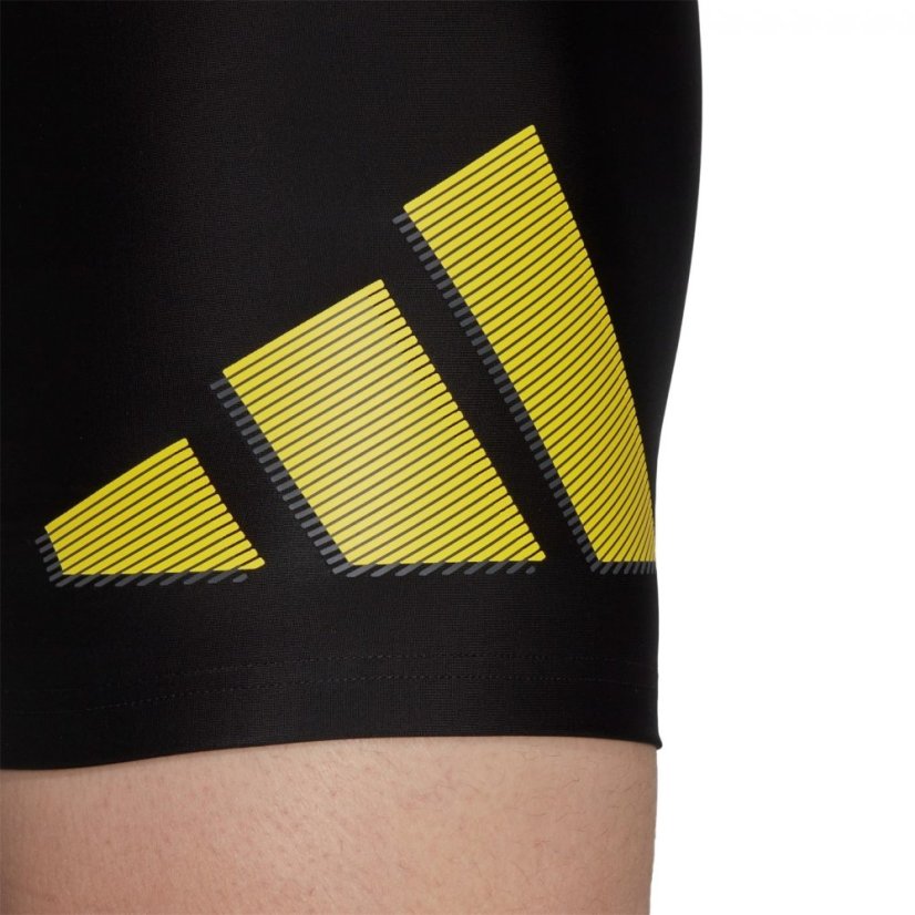 adidas 3-Bar Boxer Swim pánske šortky Black/Imp - Veľkosť: 26