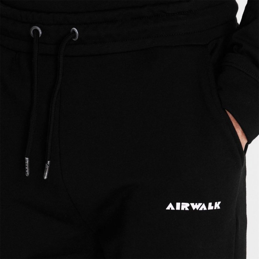Airwalk Side Logo Jogging Bottoms Black
