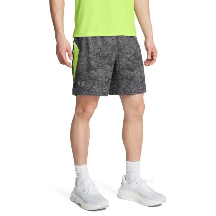 Under Armour Men's Launch Pro Printed Performance Running Shorts Rock/Green