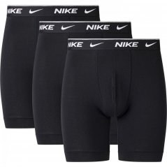 Nike 3 Pack Long Boxers Mens Black