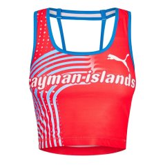 Puma (5) Crop Top Vest Womens Red