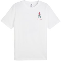 Puma X Squid Game Graphic Tee pánske tričko Puma White