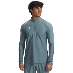 Under Armour Men's Drill Top Grey/Orange