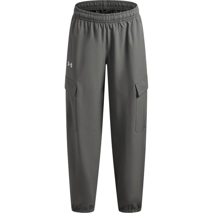 Under Armour UA Rival Woven Girls Cargo Pants Green/White