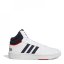 adidas adidas Hoops 3.0 Mid Classic Vintage Shoes Mens White/Nvy/Red