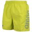 Arena Mens Fundamentals Logo R Beach Boxer Soft Green