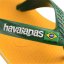 Havaianas Baby Brasil Logo II Flip Flops Yellow/Amazon