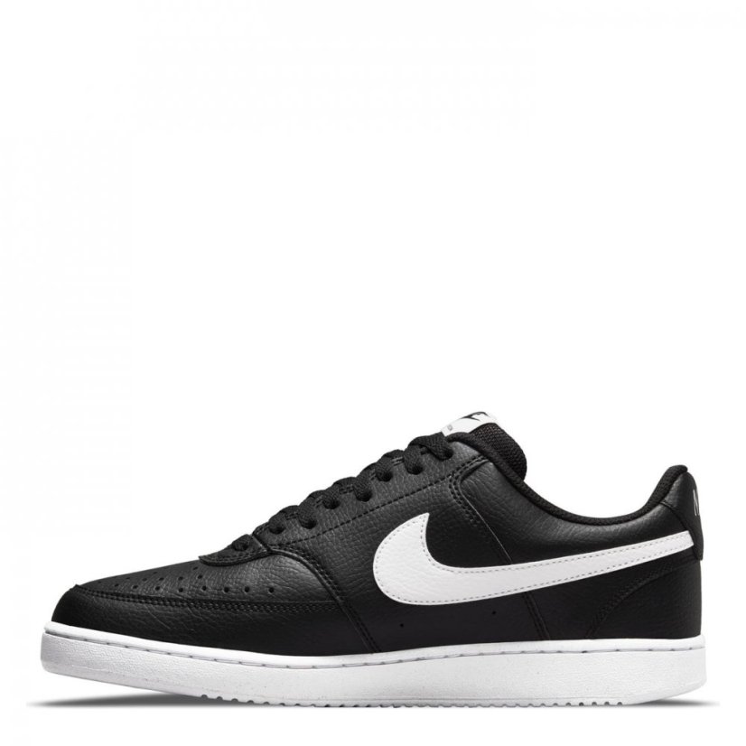 Nike Court Vision Low Trainers Mens Black/White