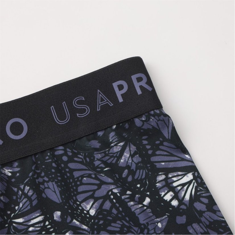 USA Pro USA Pro 3 Inch Training Shorts Junior Girls Black Butterfly