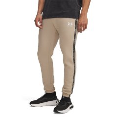 Under Armour Men's Icon Taping Closed Hem Fleece Joggers City Khaki