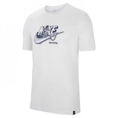 Nike Tottenham Hotspur Futura T-shirt 2023 2024 Adults White