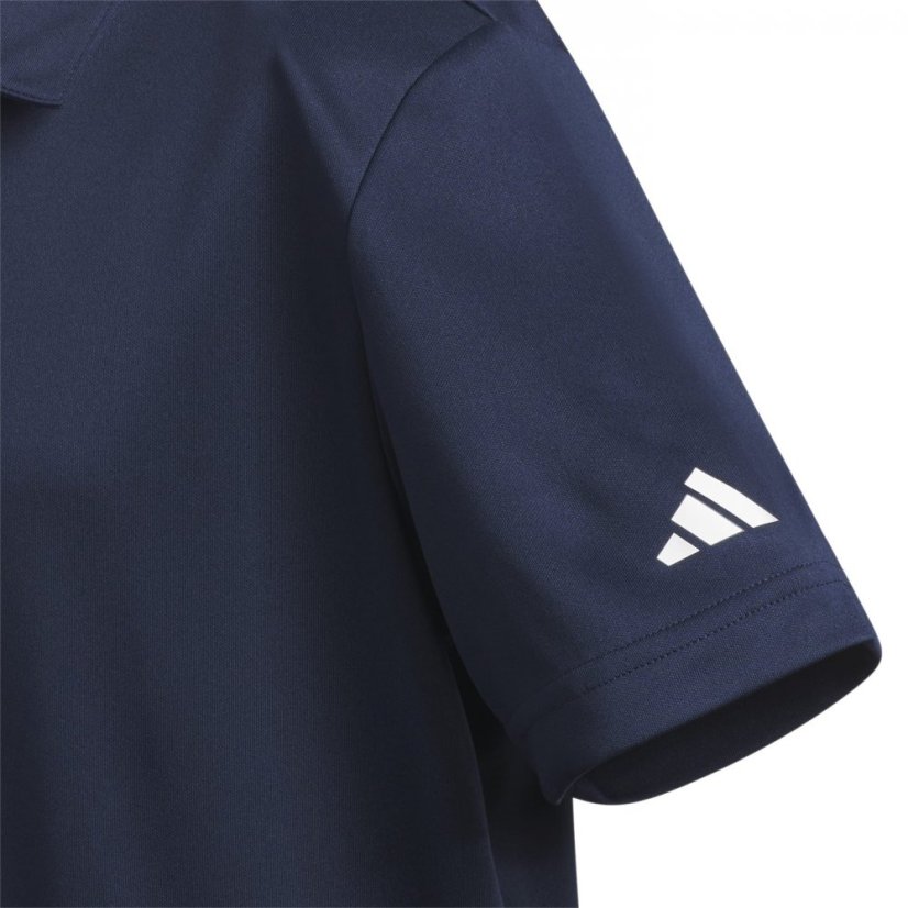 adidas 3 Stripe Polo Shirt Junior Boys Collegiate Navy - Veľkosť: 7-8 Years