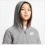Nike Sportswear Full-Zip Hoodie Junior Girls Carbon Heather