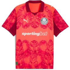 Puma Palmeiras Club World Cup Goalkeeper Shirt 2025 2026 Juniors Glowing Red