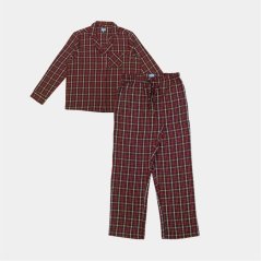 Linea Ladies Button Up Flannel Pyjama Set Check