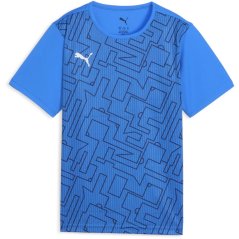 Puma Unisex Kids' Individual Rise Graphic Short Sleeve Performance T-Shirt UltraBlue-White