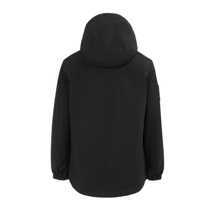 Gelert Women's 3-in-1 Windproof Fleece Lined Detachable Hood Long Sleeve Jacket Black