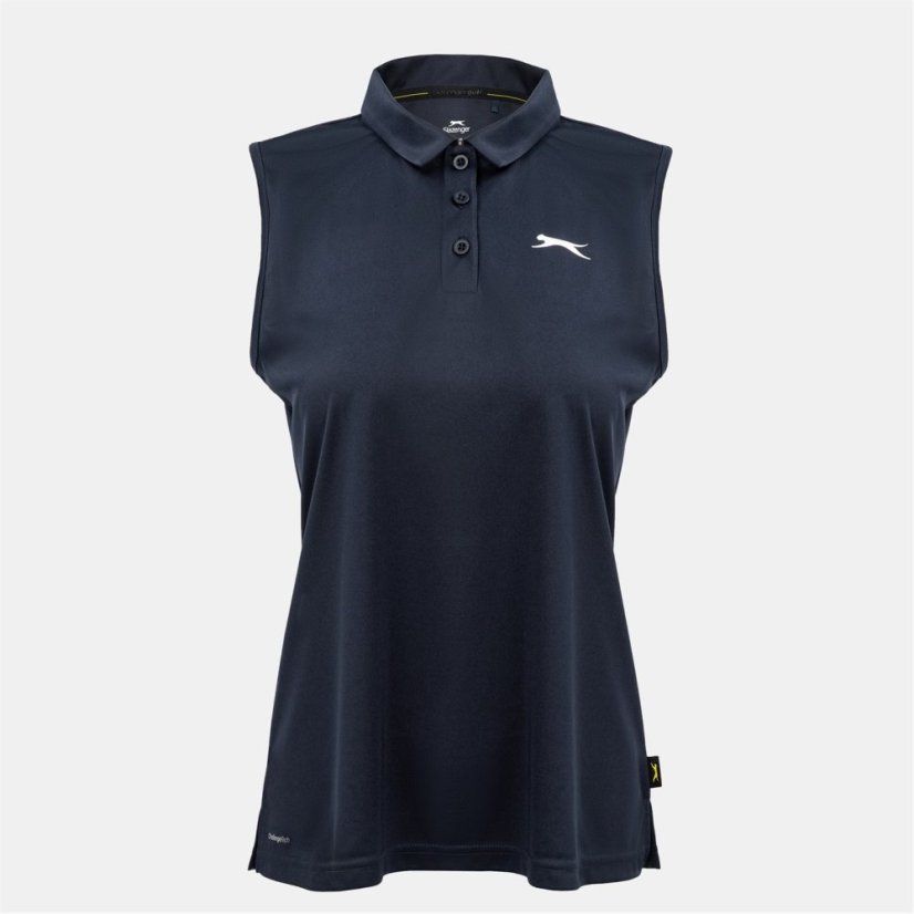 Slazenger Sleeveless dámske polo tričko Navy