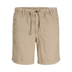 Jack and Jones Men's Junior Linen Chino Shorts Crockery