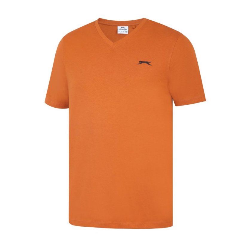 Slazenger V Neck pánske tričko Rust