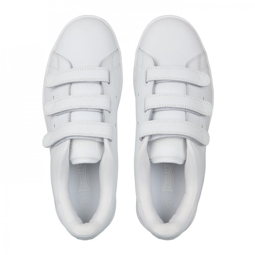 Lonsdale Leyton Trainers Juniors White/White