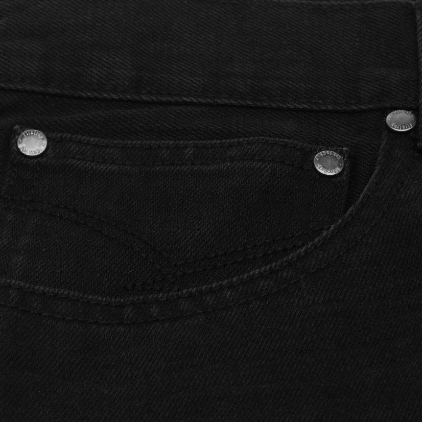 Firetrap Firetrap Rom Straight Leg Jeans Mens Reg Black Wash