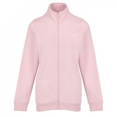 Slazenger Fitted Zip through Jacket Womens Baby Pink